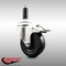 Service Caster 4 Inch 316SS Soft Rubber Swivel 7/8 Inch Expanding Stem Caster Lock Brake SCC SCC-SS316TTLEX20S414-SRS-78 - alternate 4